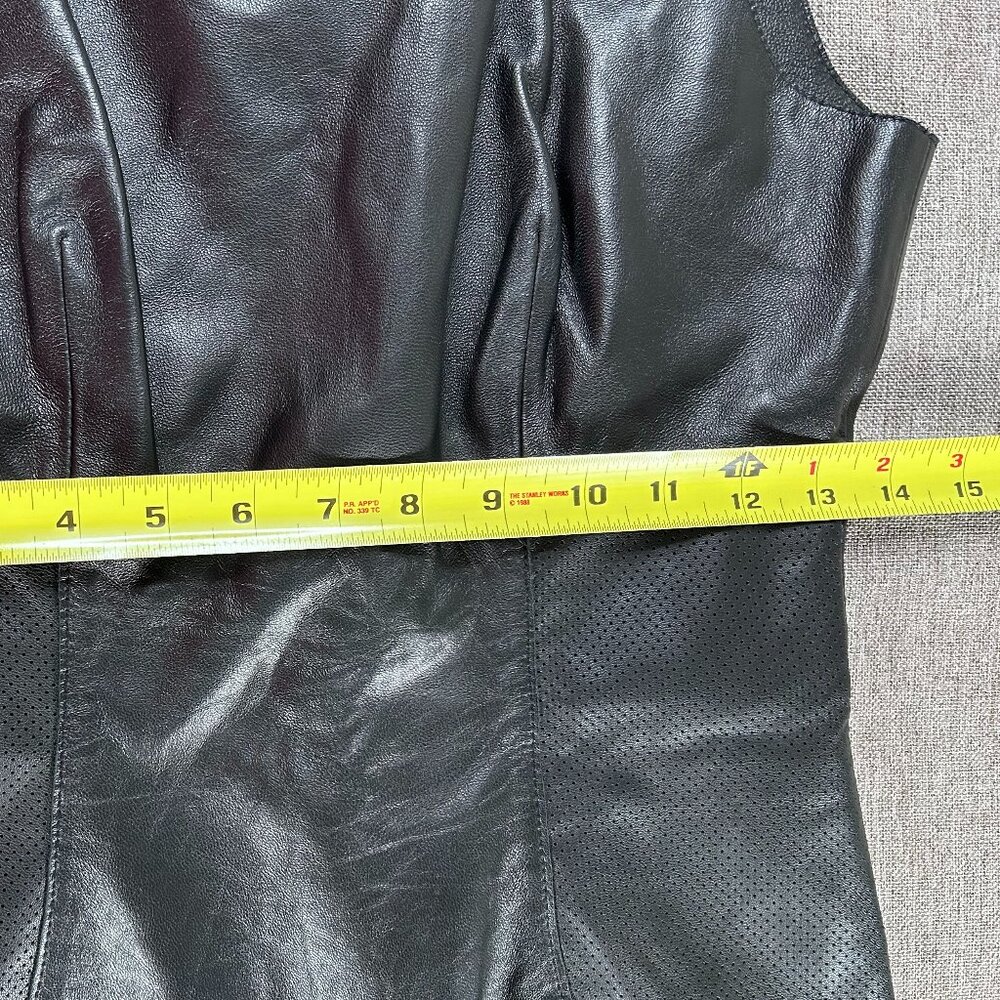 Susana Monaco 100% Lambs Leather Pencil Dress Women's 4 Black Party NWT - Picture 13 of 15